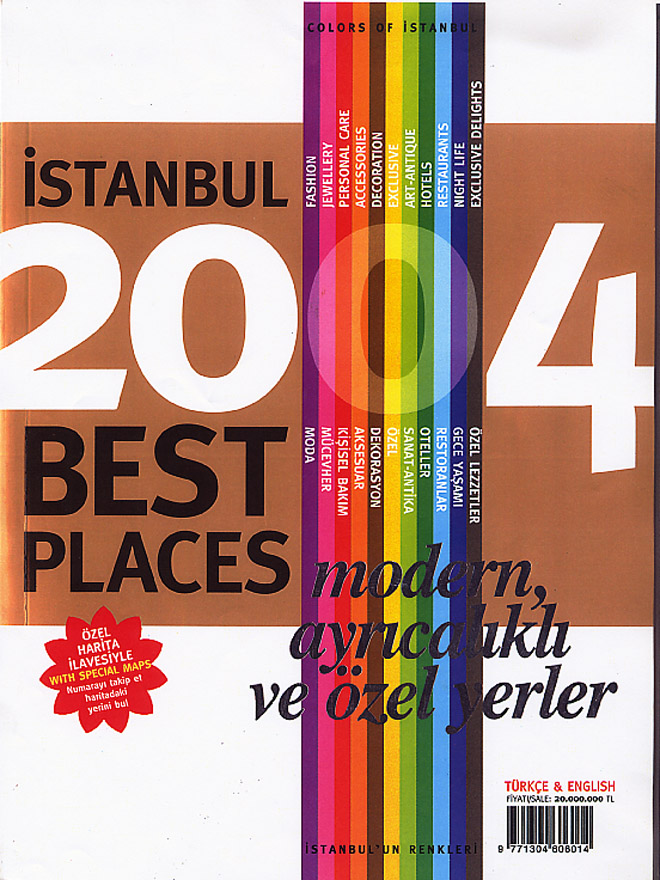 Coverage at "Istanbul 2004 BEST Places" magazine on aCCenturC Design Gallery